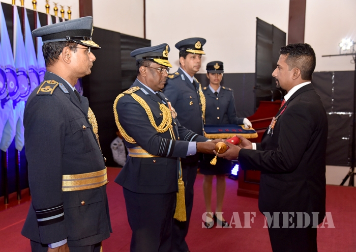 Heroes of
the Sri Lanka Air Force Honoured with Gallantry Medals