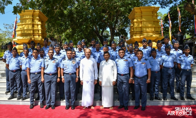 SLAF
CONTRIBUTES TO THE 'GOLDEN GATE' PROJECT ENHANCING PILGRIM ACCESS TO
RUHUNU KATARAGAMA MAHA DEVALAYA