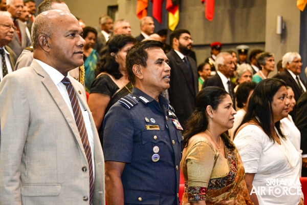 SLAF COMMANDER ATTENDS 9TH GENERAL DESHAMANYA DENNIS PERERA
ORATION