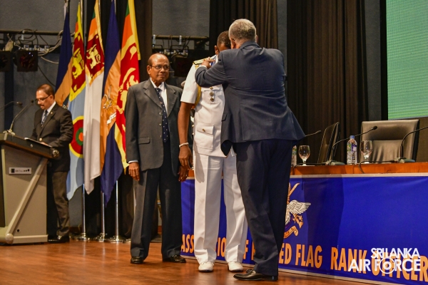 SLAF COMMANDER ATTENDS 9TH GENERAL DESHAMANYA DENNIS PERERA
ORATION