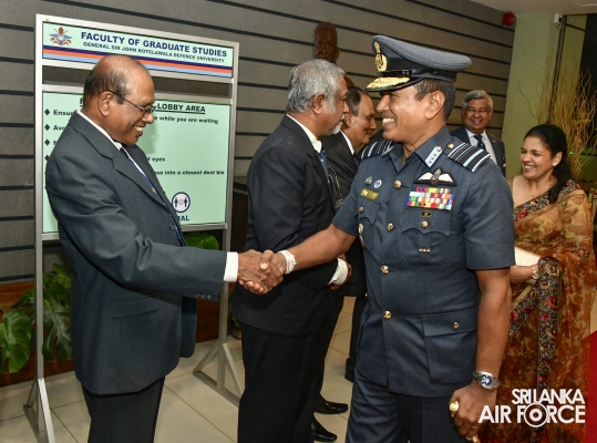 SLAF COMMANDER ATTENDS 9TH GENERAL DESHAMANYA DENNIS PERERA
ORATION