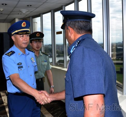 General Ma Xiaotian (Plaaf) Calls On The Commander Of The Air Force