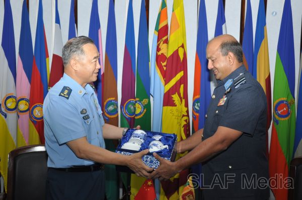 General Ma Xiaotian (Plaaf) Calls On The Commander Of The Air Force