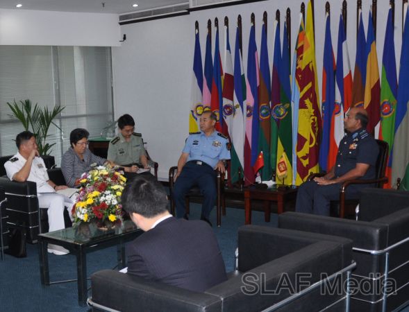General Ma Xiaotian (Plaaf) Calls On The Commander Of The Air Force