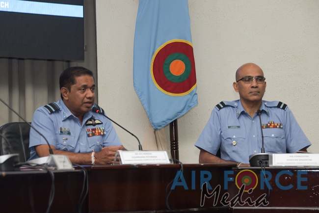 SLAF holds Press Briefing on Air Tattoo 2019 and Guwan Hamuda Papedi Sawariya 2019