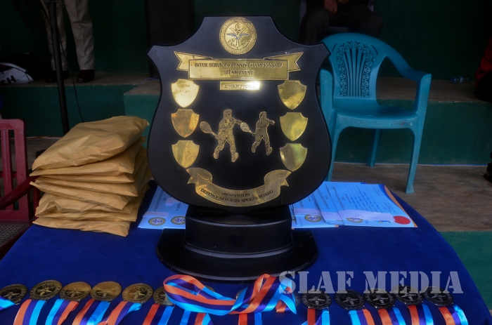SLAF Emerged Runners-up in the Defence Services Tennis Championship 2016