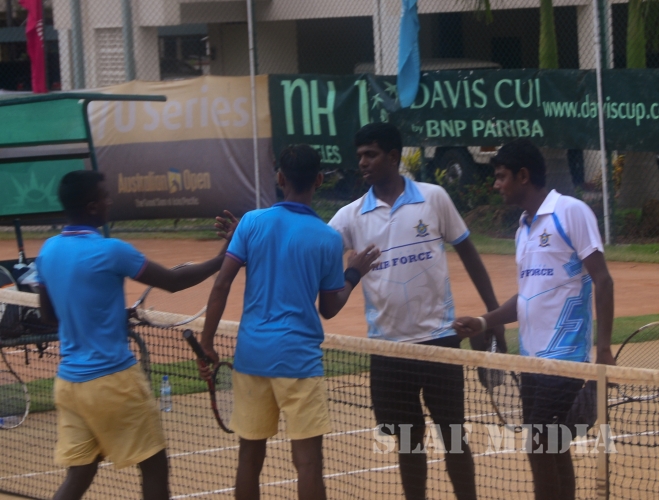 SLAF Emerged Runners-up in the Defence Services Tennis Championship 2016