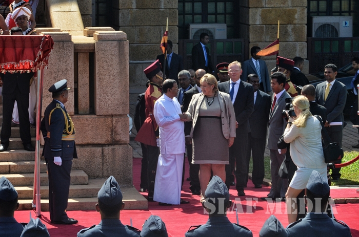 The Prime Minister of Norway Accorded a Guard of Honour by SLAF