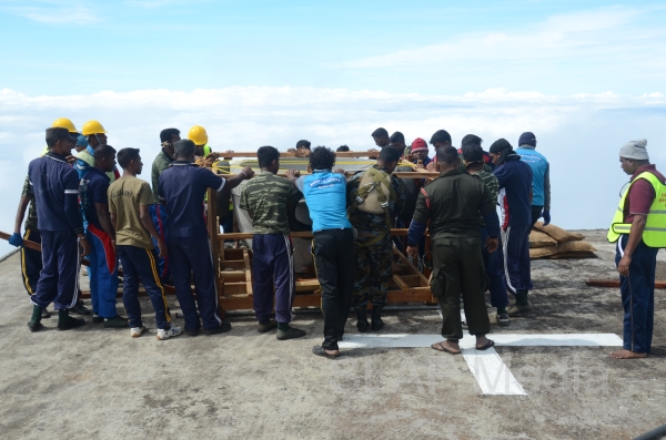 The Helitours complete its Under Slung Operation at Adam’s Peak