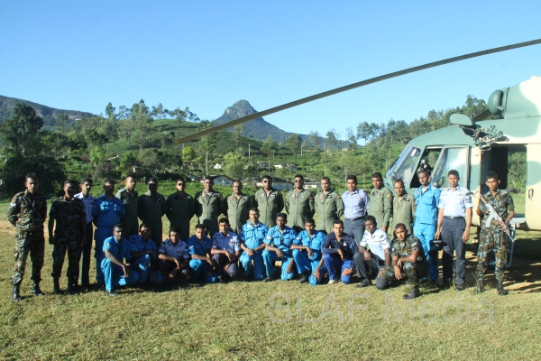 The Helitours complete its Under Slung Operation at Adam’s Peak