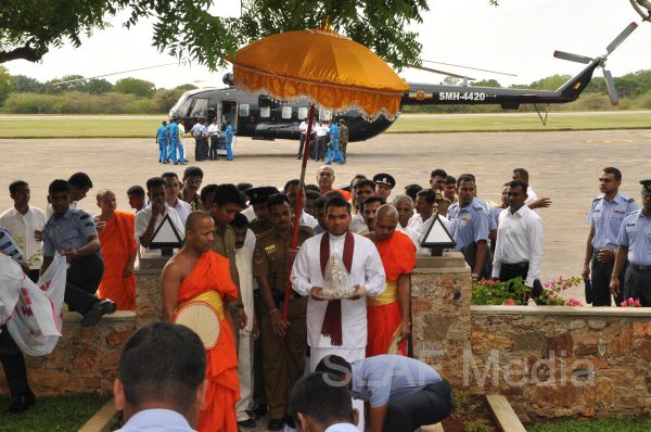 Helitours Facilitates Conveyance of Sacred Relics to Weerawila