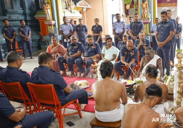 ANNUAL SLAF HINDU RELIGIOUS OBSERVANCE HELD AT CAPTAINS GARDEN KOVIL