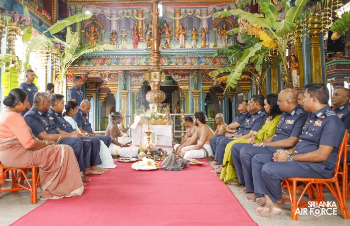 ANNUAL SLAF HINDU RELIGIOUS OBSERVANCE HELD AT CAPTAINS GARDEN KOVIL