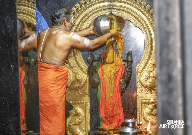 ANNUAL SLAF HINDU RELIGIOUS OBSERVANCE HELD AT CAPTAINS GARDEN KOVIL