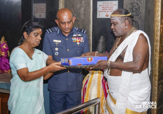 ANNUAL SLAF HINDU RELIGIOUS OBSERVANCE HELD AT CAPTAINS GARDEN KOVIL