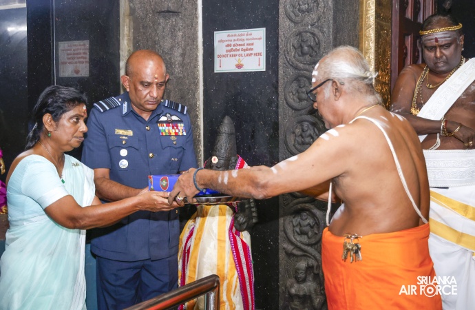 ANNUAL SLAF HINDU RELIGIOUS OBSERVANCE HELD AT CAPTAINS GARDEN KOVIL