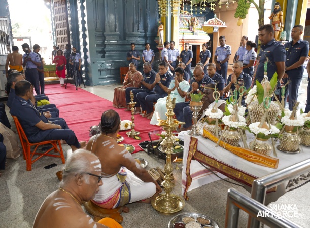 ANNUAL SLAF HINDU RELIGIOUS OBSERVANCE HELD AT CAPTAINS GARDEN KOVIL