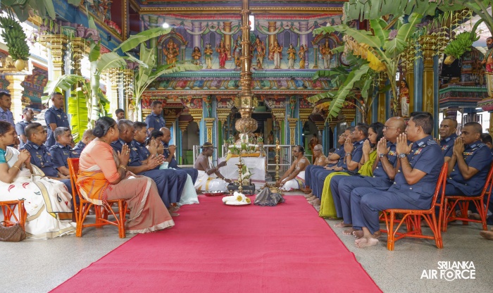 ANNUAL SLAF HINDU RELIGIOUS OBSERVANCE HELD AT CAPTAINS GARDEN KOVIL