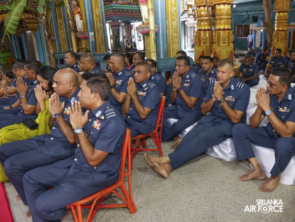 ANNUAL SLAF HINDU RELIGIOUS OBSERVANCE HELD AT CAPTAINS GARDEN KOVIL