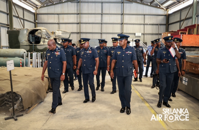 ANNUAL COMMANDER’S INSPECTION AT SLAF BASE HINGURAKGODA