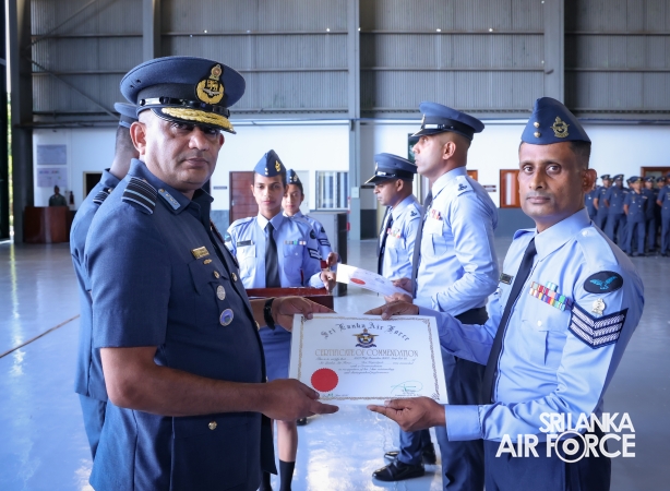 ANNUAL COMMANDER’S INSPECTION AT SLAF BASE HINGURAKGODA