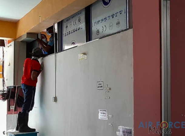 SLAF Modifies Homagama General Hospital Ward to Treat COVID-19 Patients