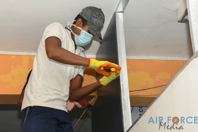SLAF Modifies Homagama General Hospital Ward to Treat COVID-19 Patients