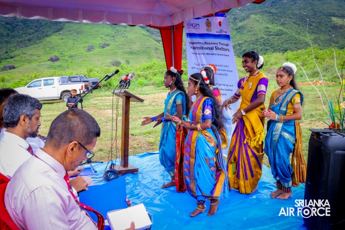 62 Transitional Shelters Opened for Cyclone Dithwa-Affected Families at Rangala Waththa