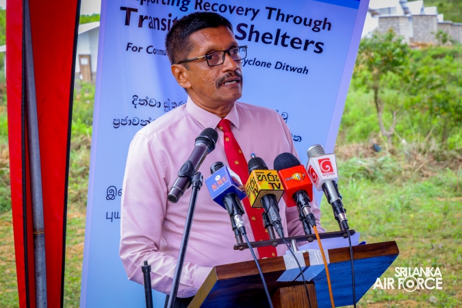 62 Transitional Shelters Opened for Cyclone Dithwa-Affected Families at Rangala Waththa