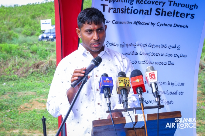 62 Transitional Shelters Opened for Cyclone Dithwa-Affected Families at Rangala Waththa