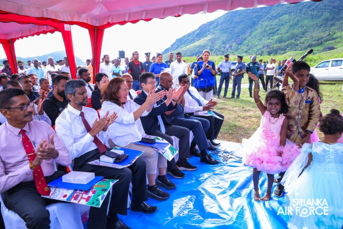 62 Transitional Shelters Opened for Cyclone Dithwa-Affected Families at Rangala Waththa