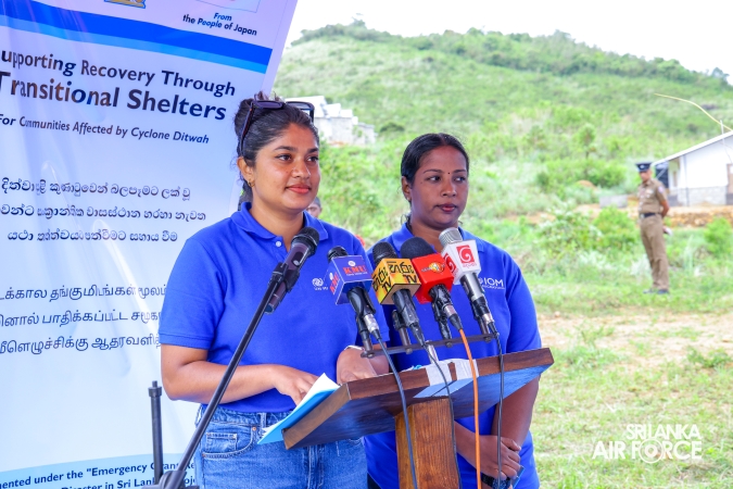 62 Transitional Shelters Opened for Cyclone Dithwa-Affected Families at Rangala Waththa
