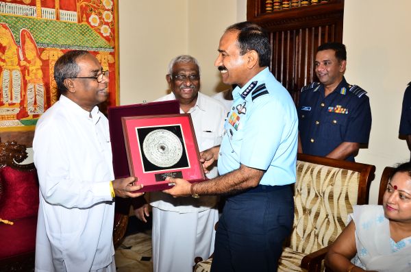 Air Chief Marshal Arup Raha visits Temple of the Sacred Tooth