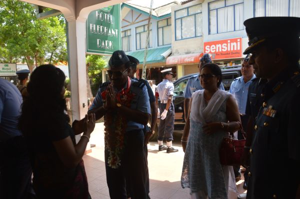 Air Chief Marshal Arup Raha visits Temple of the Sacred Tooth