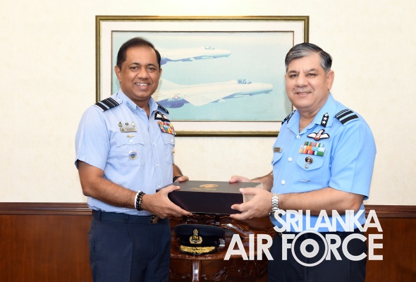 HEAD OF DELEGATION FROM IAF ARRIVED FOR 10TH AIR STAFF TALKS CALLS ON THE COMMANDER OF THE AIR FORCE