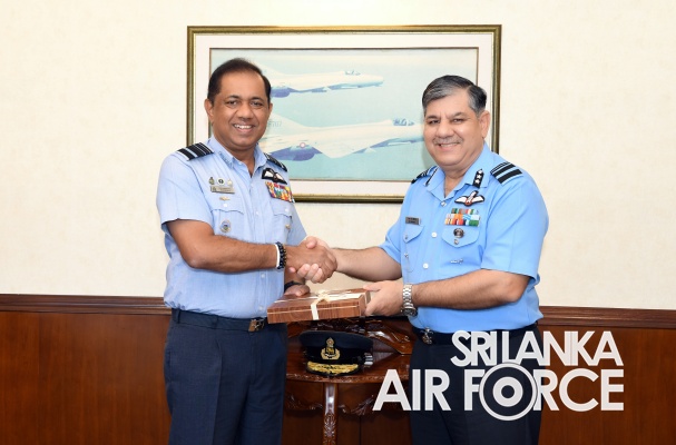 HEAD OF DELEGATION FROM IAF ARRIVED FOR 10TH AIR STAFF TALKS CALLS ON THE COMMANDER OF THE AIR FORCE