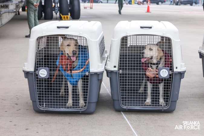 IL-76 IAF AIRCRAFT ARRIVES IN SRI LANKA WITH NDRF TEAM AND DISASTER RELIEF SUPPLIES
