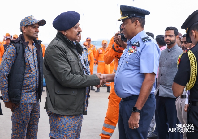 IL-76 IAF AIRCRAFT ARRIVES IN SRI LANKA WITH NDRF TEAM AND DISASTER RELIEF SUPPLIES