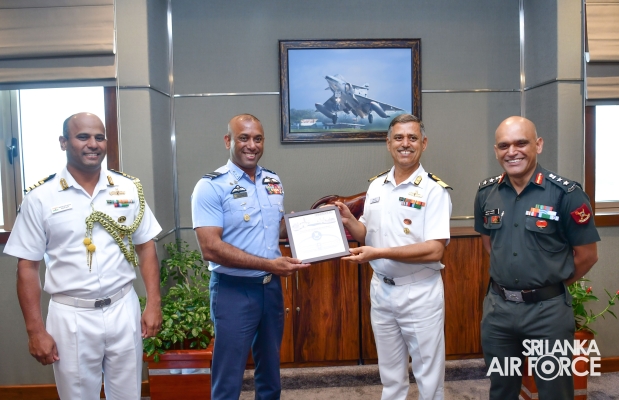 A DELEGATION
OF HIGHER DEFENCE MANAGEMENT COURSE, INDIA VISITS AIR FORCE HEADQUARERS