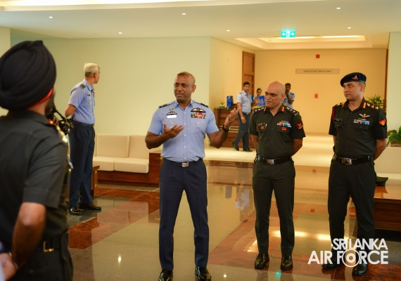 A DELEGATION
OF HIGHER DEFENCE MANAGEMENT COURSE, INDIA VISITS AIR FORCE HEADQUARERS