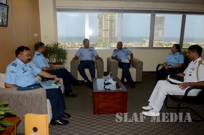 A
Delegation from Indian Air Foce visits SLAF