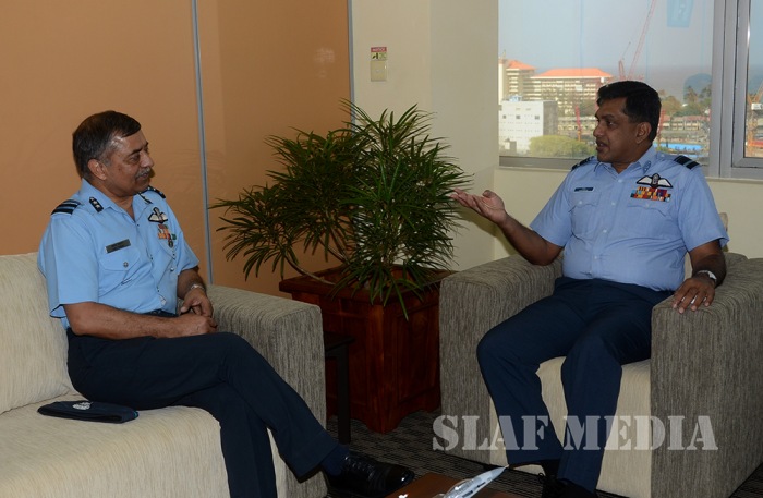 A
Delegation from Indian Air Foce visits SLAF
