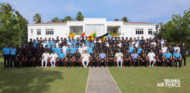 INDIAN ARMED FORCES DELEGATION VISITS SLAF BASE KATUNAYAKE AS PART OF CULTURAL EXCHANGE PROGRAMME