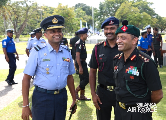 INDIAN ARMED FORCES DELEGATION VISITS SLAF BASE KATUNAYAKE AS PART OF CULTURAL EXCHANGE PROGRAMME