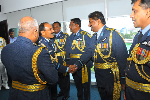 Chief of the Air Staff of the Indian Air Force Calls on the Commander