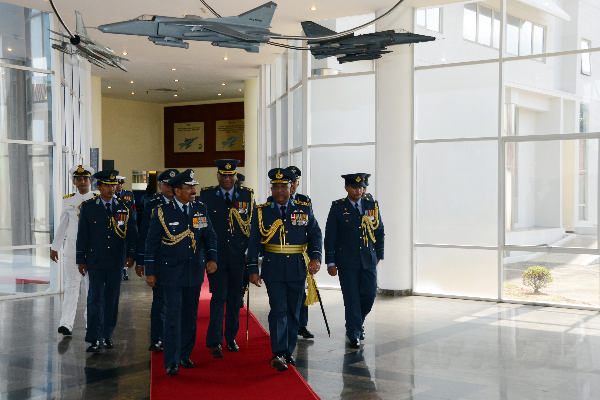 Chief of the Air Staff of the Indian Air Force Calls on the Commander