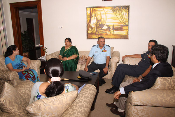 Indian Air Chief Arrives in Sri Lanka