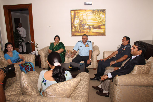 Indian Air Chief Arrives in Sri Lanka
