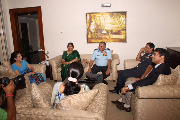 Indian Air Chief Arrives in Sri Lanka