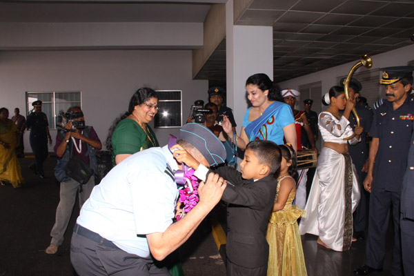Indian Air Chief Arrives in Sri Lanka